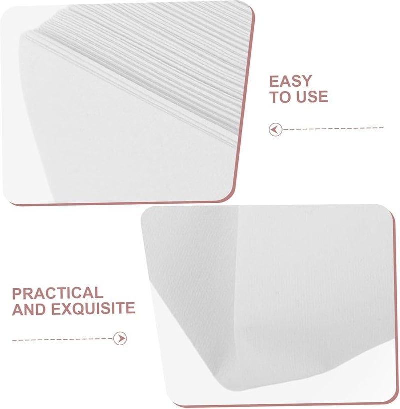 100 قطعة من المناشف البيضاء الناعمة القابلة للتخلص للضيوف للمطبخ والحمام وحفلات الزفاف والمناسبات - Image 3